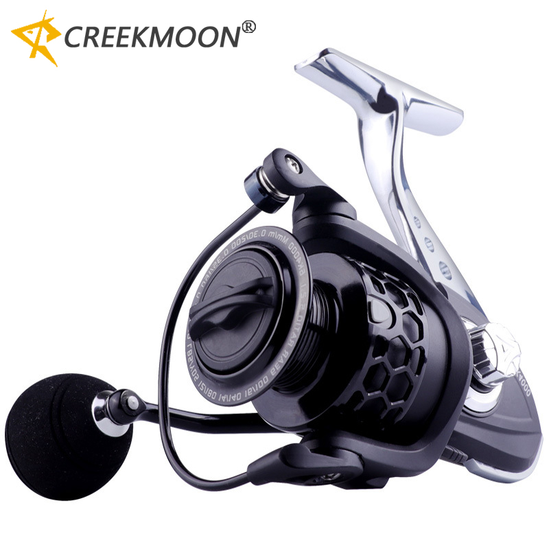 Fishing Boat Steering Wheel - بكرة صيد معدنية طويلة الرمي بدون